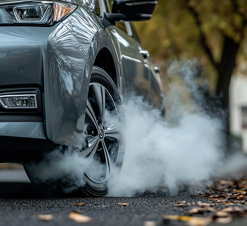 Nissan Leaf Smoking Battery